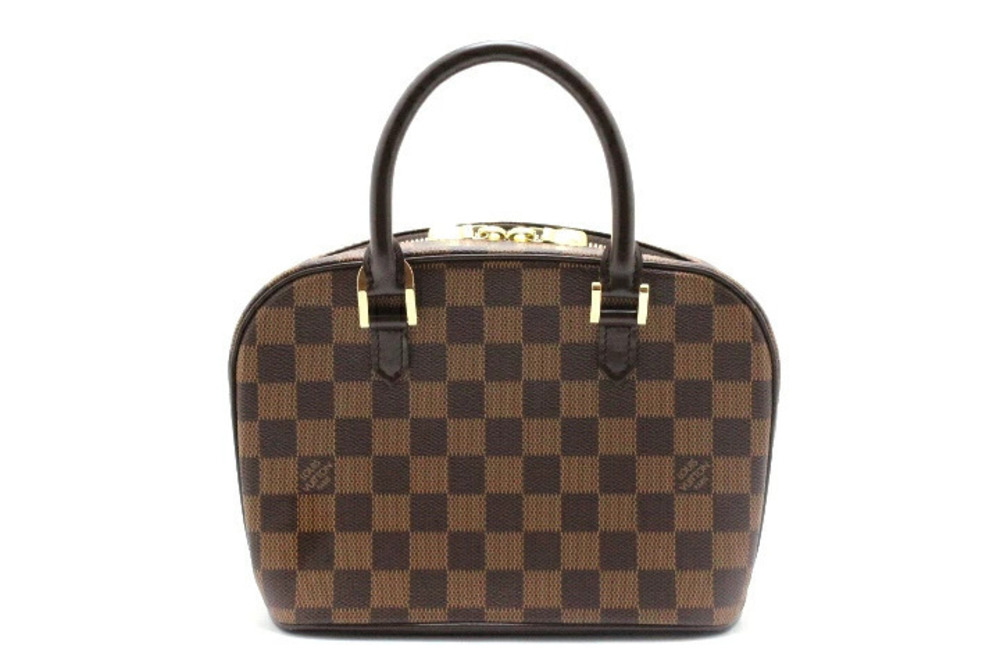 LOUIS VUITTON Salia Handbag Damier Ebene Brown